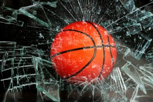 Shattering Glass with Basketball