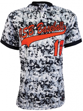 Black Ice Custom Camo Baseball Jerseys